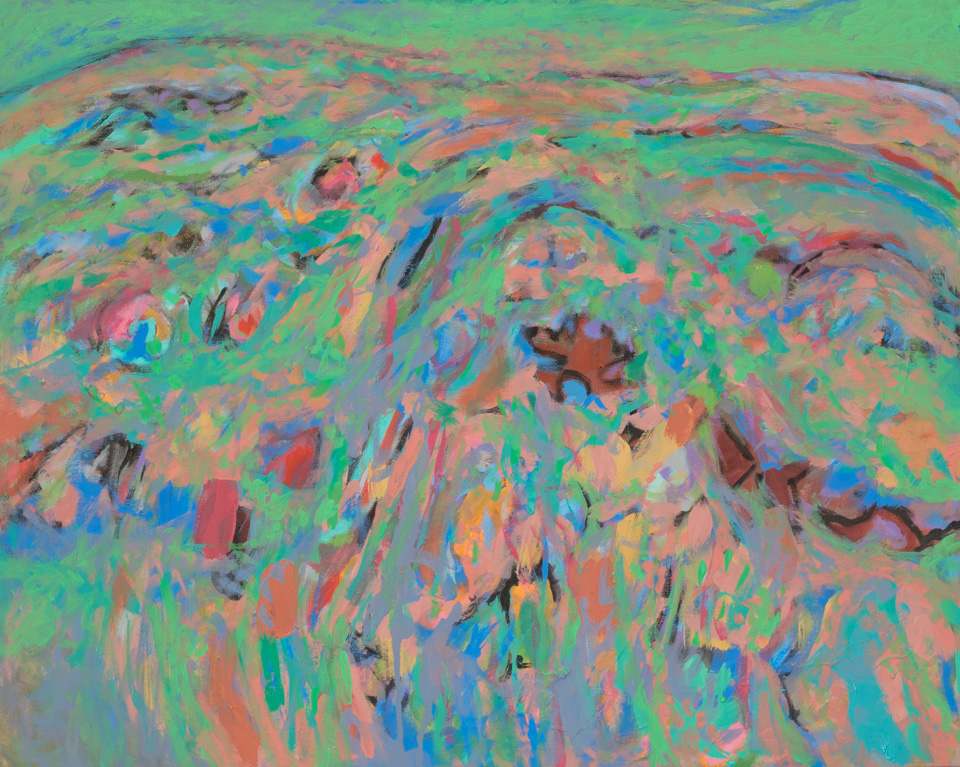 Nogales #221 is an original oil on canvas painting measuring 20 � 24 inches, completed in 2012 by American Expressionist Landscape painter Bud Holman.
