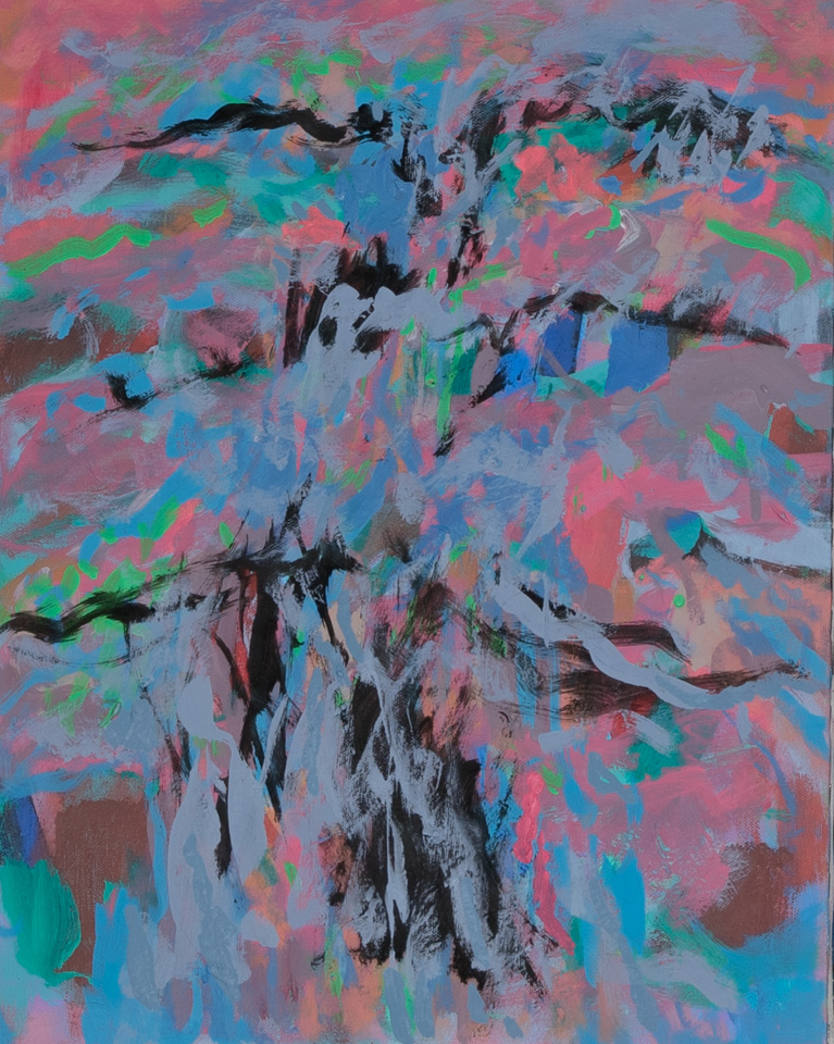 Nogales #247 is an original oil on canvas painting measuring 18 � 14 inches, completed in 2008 by American Expressionist Landscape painter Bud Holman.