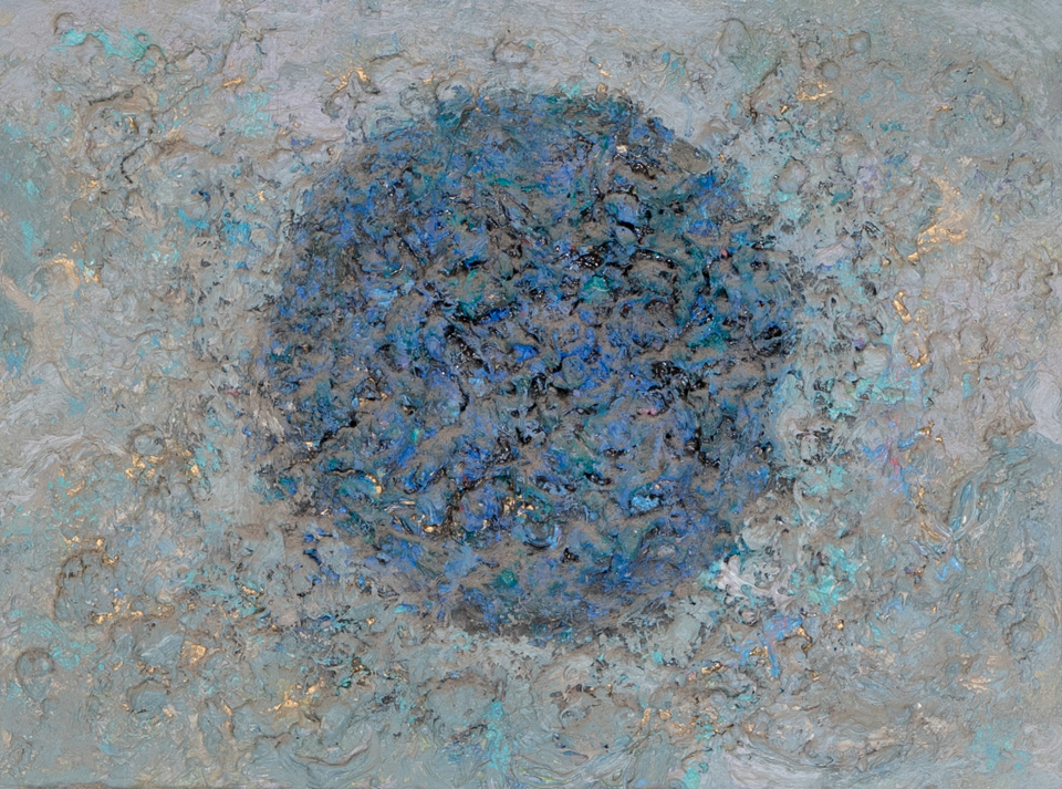 Mud Pie #135 is an original oil on panel painting measuring 12 � 16 inches, completed in 1980 by American Expressionist Landscape painter Bud Holman.