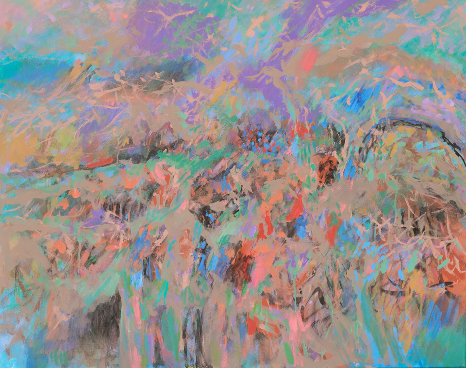 Betsy Snodgrass Spread near Tombstone, AZ #8 is an original oil on canvas painting measuring 24 � 30 inches, completed in 2018 by American Expressionist Landscape painter Bud Holman.