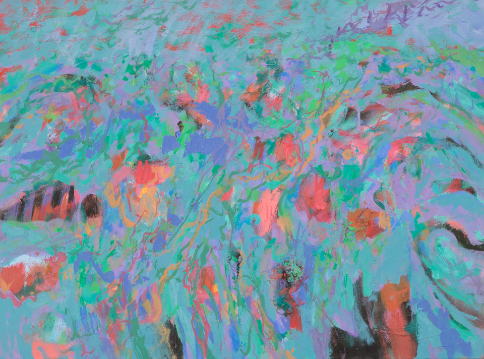 Apache Junction is an original oil on canvas painting measuring 18 � 24 inches, completed in 2014 by American Expressionist Landscape painter Bud Holman.