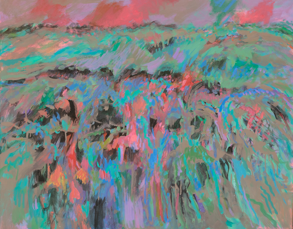 Indian Gulch #6 is an original oil on canvas painting measuring 24 � 30 inches, completed in 2013 by American Expressionist Landscape painter Bud Holman.