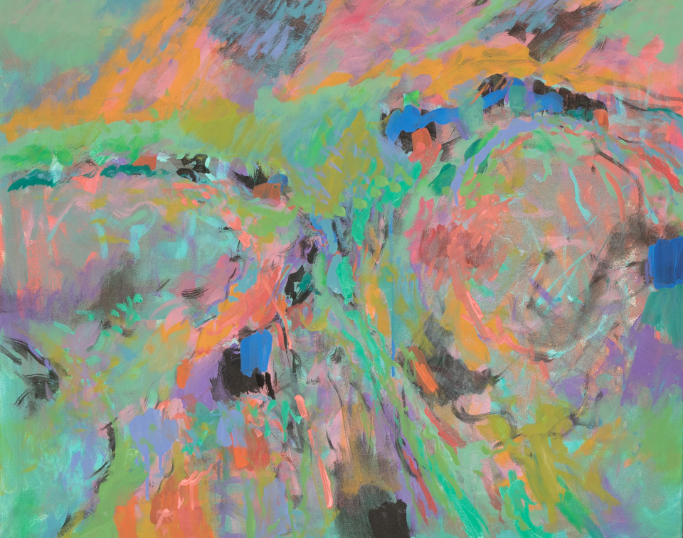 Tubac Summer #2 is an original oil on canvas painting measuring 24 � 30 inches, completed in 2015 by American Expressionist Landscape painter Bud Holman.