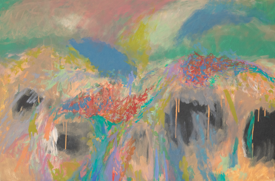 Summer, Old Nogales #2 is an original oil on canvas painting measuring 24 � 36 inches, completed in 2015 by American Expressionist Landscape painter Bud Holman.