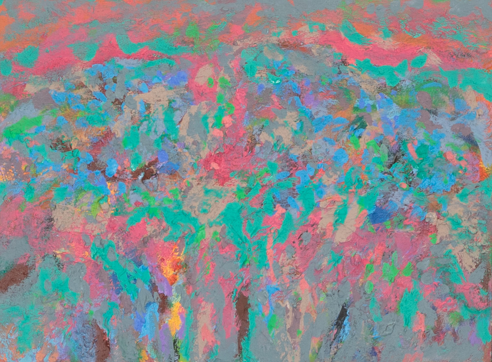 Rancho Hermosa #11 is an original oil on canvas painting measuring 12 � 16 inches, completed in 2016 by American Expressionist Landscape painter Bud Holman.