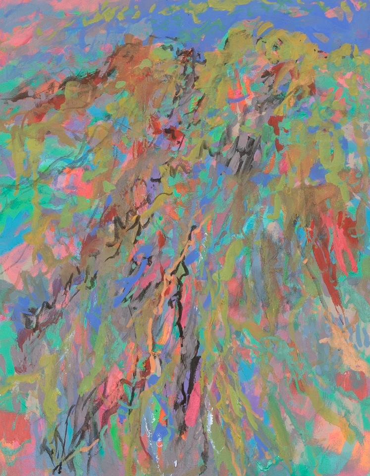 Indian Smoke Hills #5 is an original oil on canvas painting measuring 18 � 14 inches, completed in 2016 by American Expressionist Landscape painter Bud Holman.