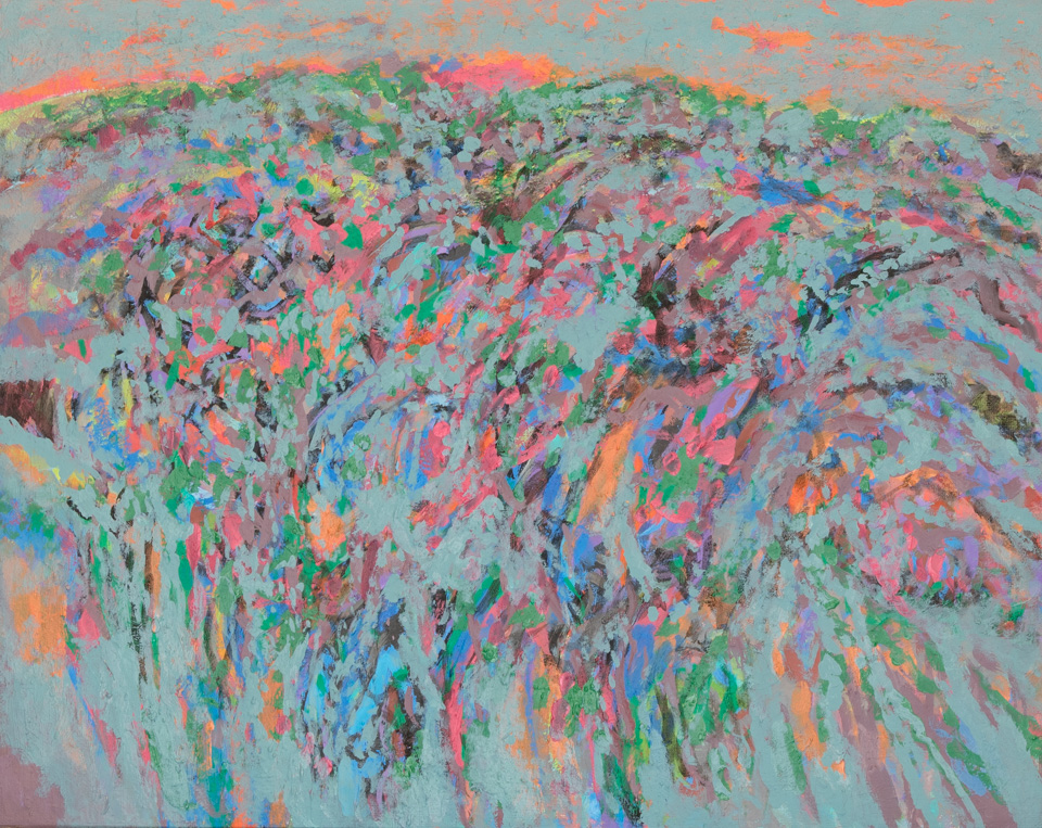High Sonoran Desert Landscape #3 is an original oil on masonite painting measuring 24 � 30 inches, completed in 2007 by American Expressionist Landscape painter Bud Holman.