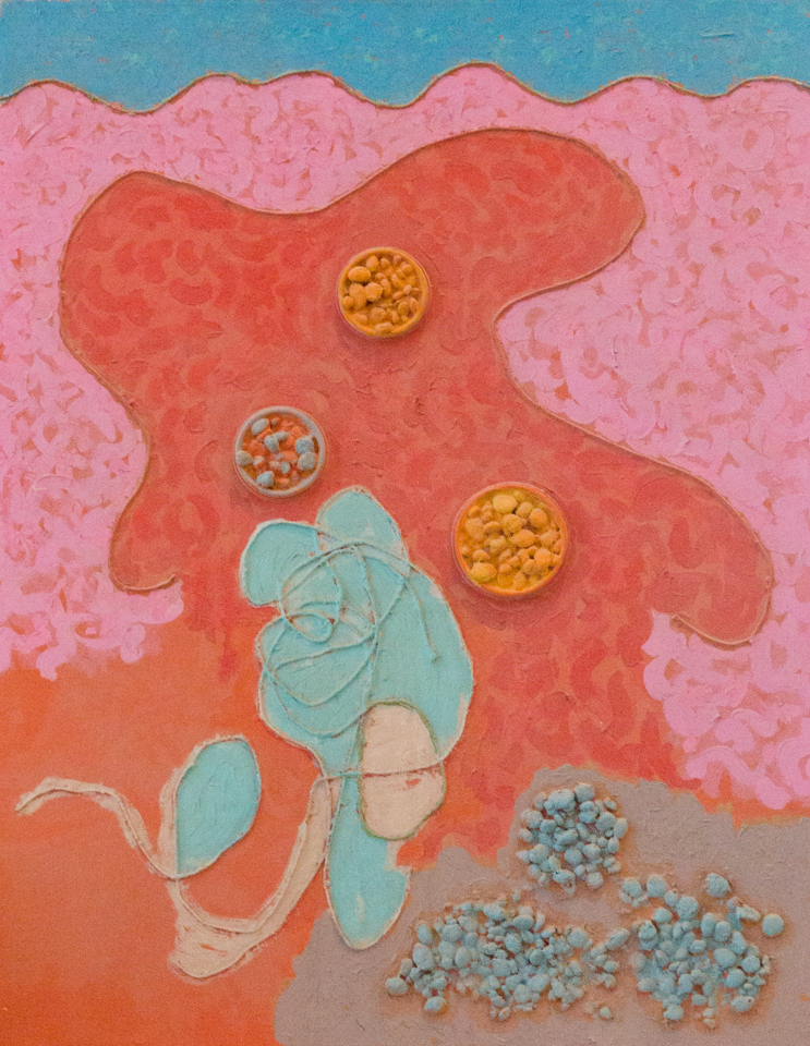 untitled is an original mixed media painting measuring 28 × 22.25 inches, completed in 1967 by American Expressionist Landscape painter Bud Holman.
