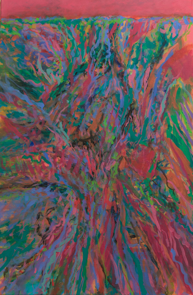 Yavapai 9 is an original oil on canvas painting measuring 36 × 24 inches, completed in 2017 by American Expressionist Landscape painter Bud Holman.
