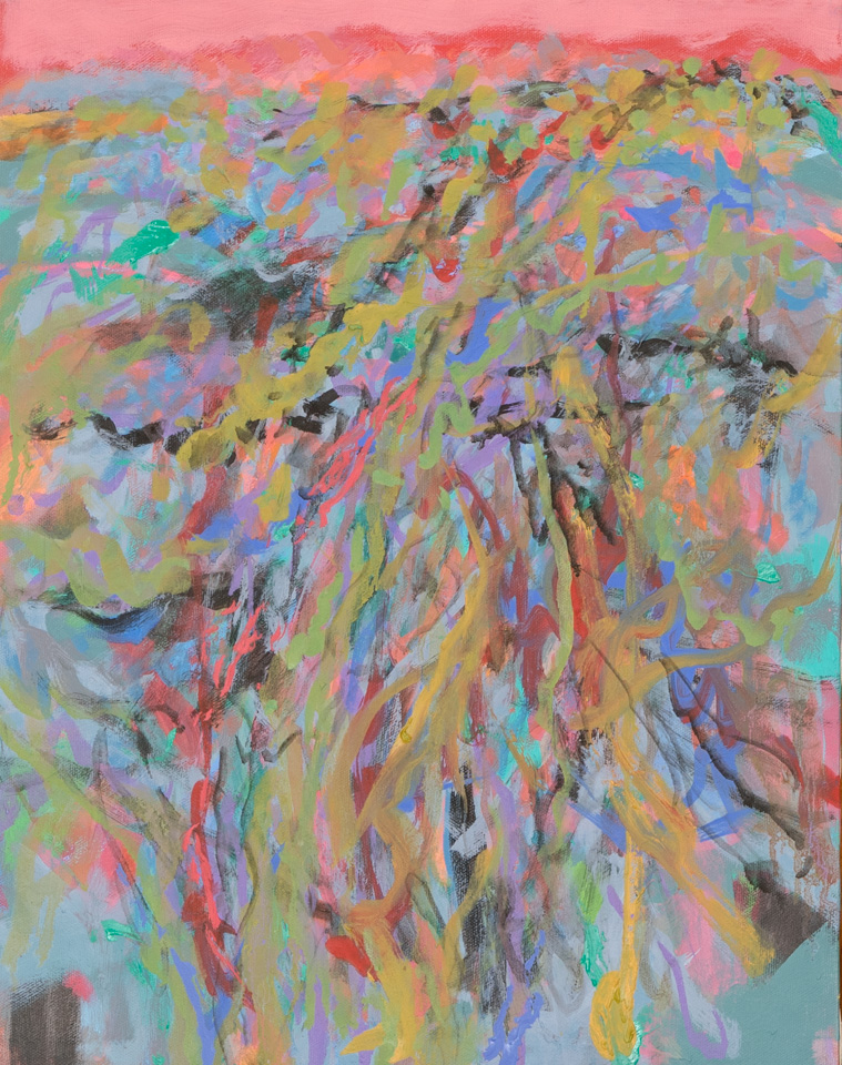 Nogales #192 is an original oil on canvas painting measuring 18 × 14 inches, completed in 2015 by American Expressionist Landscape painter Bud Holman.