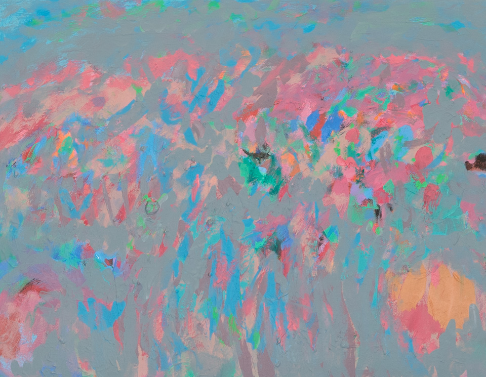 Rancho Hermosa #3 is an original oil on canvas painting measuring 14 × 18 inches, completed in 2016 by American Expressionist Landscape painter Bud Holman.
